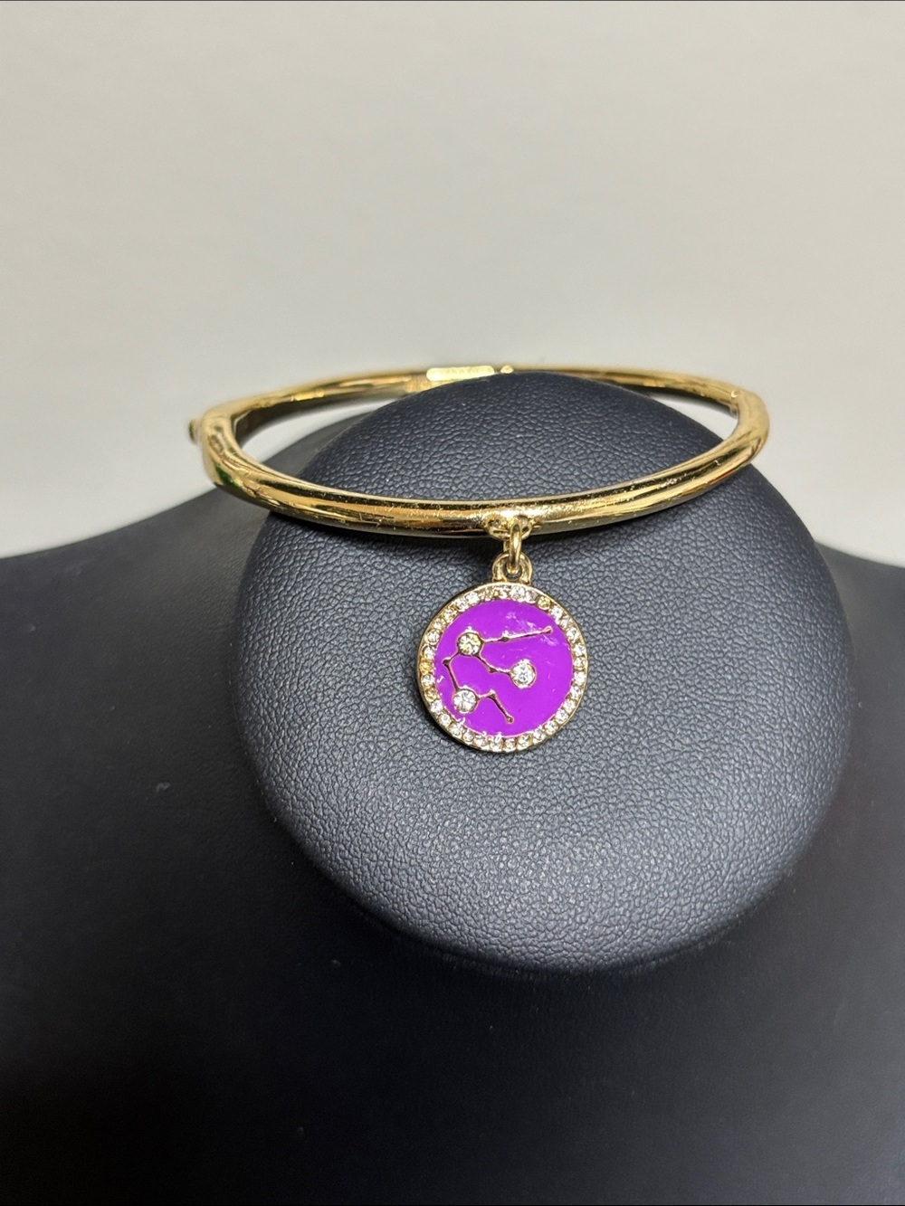 Kate spade Aquarius Horoscope She Connects The Dots Charm Gold Bangle Bracelet